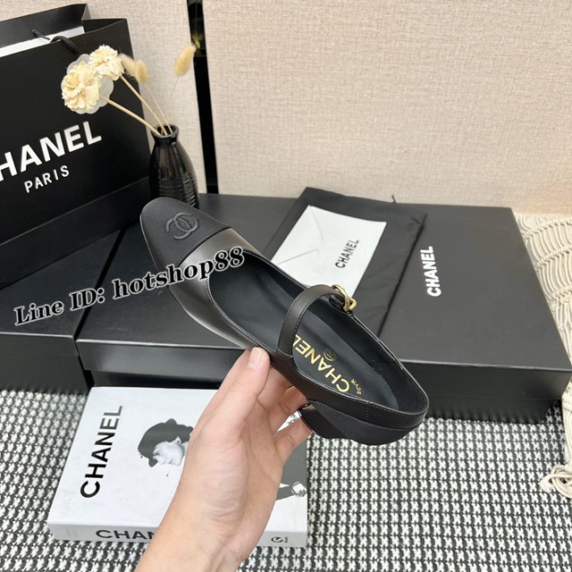 Chanel22ss高級手工坊系列高跟皮鞋 香奈兒氣質款小單鞋 dx1358